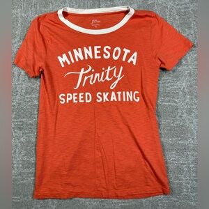 J. Crew Winter Varsity Cotton Graphic Vintage T-Shirt Size XS